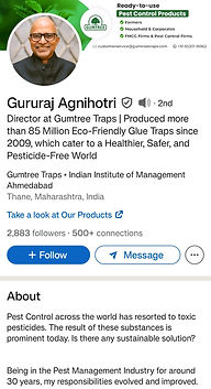 LinkedIn Profile of Gururaj Agnihotri | Founder & CEO of Gumtree Traps